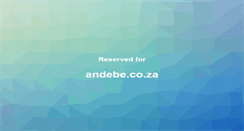 Desktop Screenshot of andebe.co.za